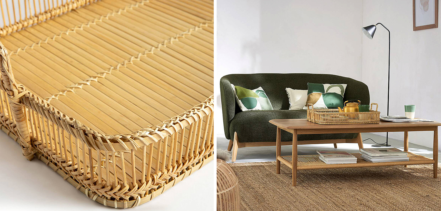 Поднос Wicker Bamboo Rattan Поднос Wicker Bamboo Rattan - Loft-Concept в Саратове