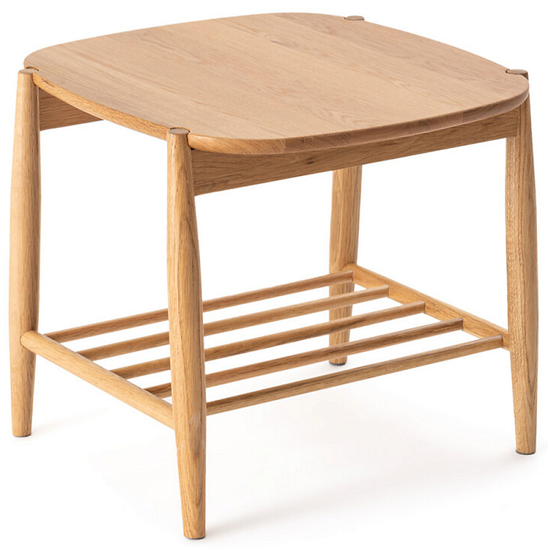 Приставной стол из массива дуба Reyer Side Table Золотой дуб Приставной стол из массива дуба Reyer Side Table Золотой дуб в Саратове | Loft Concept