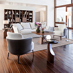 Приставной столик из массива дерева Walnut варинант исполнения - 9 | Loft Concept в Саратове