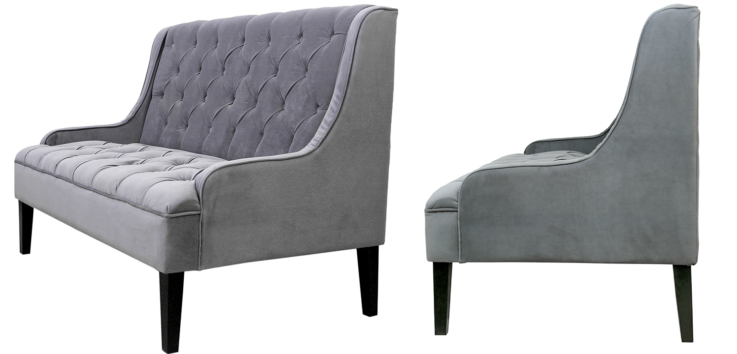 Диван Folket Sofa velour gray Диван Folket Sofa velour gray - Loft-Concept в Саратове