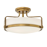 Потолочный светильник с круглым матовым белым плафоном Hinkley варинант исполнения - 1 | Loft Concept в Саратове