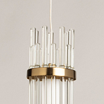 Подвесной светильник с цилиндрическим плафоном из прозрачных стеклянных трубок Nembus варинант исполнения - 9 | Loft Concept в Саратове