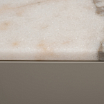 Тумба под телевизор серая с мраморной столешницей Uniqueness Marble варинант исполнения - 6 | Loft Concept в Саратове