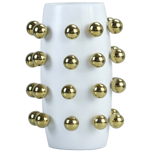 Ваза Molecule Vase Gold White
