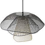 Подвесной светильник Black Grey Mesh Lampshade Hanging Lamp варинант исполнения - 4 | Loft Concept в Саратове