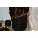 Напольная лампа черная с текстильными элементами "ЯРВИ" варинант исполнения - 7 | Loft Concept в Саратове