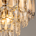 Люстра многоярусная с овальными прозрачными подвесками 36 см Harmonica варинант исполнения - 5 | Loft Concept в Саратове