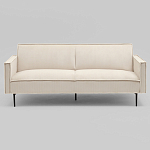 Диван современный вельветовый прямой Worcester Молочный варинант исполнения - 2 | Loft Concept в Саратове