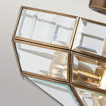 Потолочный светильник шестигранной формы с прозрачными стеклянным плафоном Elstead Lighting варинант исполнения - 4 | Loft Concept в Саратове