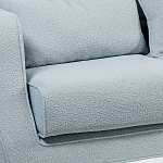 Диван Seldon с мягкими подушками голубое букле варинант исполнения - 5 | Loft Concept в Саратове