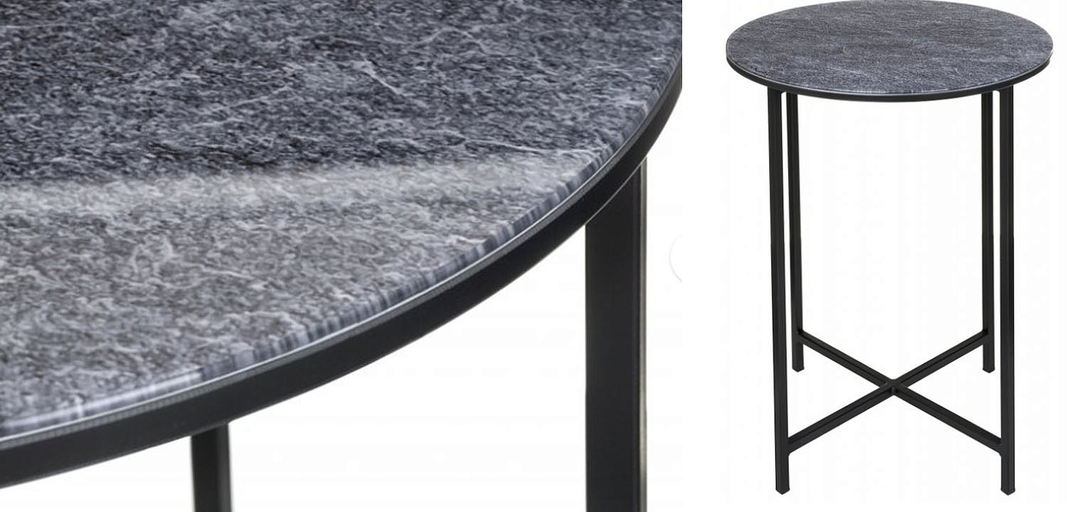 Приставной стол Zermatt Side Table round gray Приставной стол Zermatt Side Table round gray - Loft-Concept в Саратове
