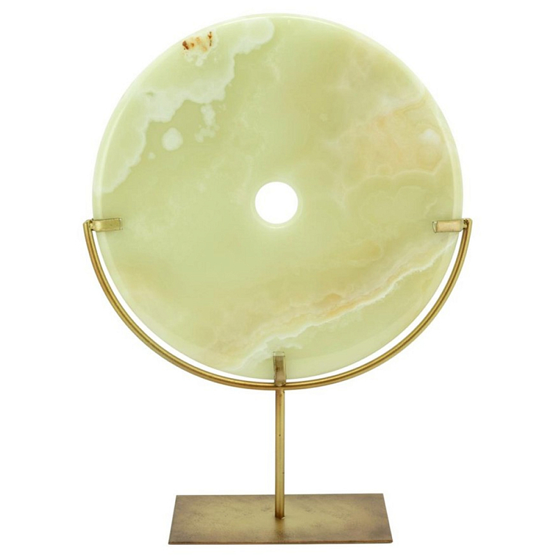 Статуэтка Disk Jade Stand Big Золотой Зеленый Статуэтка Disk Jade Stand Big Золотой Зеленый в Саратове | Loft Concept