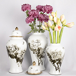 Декоративная ваза с крышкой Flowers in Pots варинант исполнения - 4 | Loft Concept в Саратове