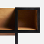 Дизайнерская скамейка  Canton  Beech and Black Bench варинант исполнения - 10 | Loft Concept в Саратове