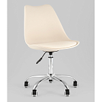 Офисный стул на металлическом основании EGGERY Beige пластик варинант исполнения - 1 | Loft Concept в Саратове