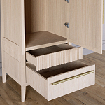 Узкий Шкаф Primo с 2 выдвижными ящиками Светлый дуб варинант исполнения - 5 | Loft Concept в Саратове