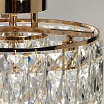 Потолочный светильник круглый с прозрачными подвесками Lunet варинант исполнения - 6 | Loft Concept в Саратове