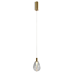Подвесной светильник со стеклянным плафоном в форме капли NAOMI drop transparent glass варинант исполнения - 2 | Loft Concept в Саратове