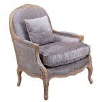 Кресло Ava Classical Armchair brown and grey velour варинант исполнения - 1 | Loft Concept в Саратове