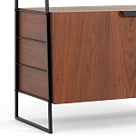 Стеллаж из орехового дерева Olson Rack варинант исполнения - 4 | Loft Concept в Саратове