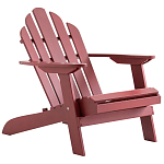 Уличное кресло из массива акации Adirondack Wooden Chair Red варинант исполнения - 1 | Loft Concept в Саратове