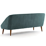 Трехместный диван с обивкой из велюра Belanger Sofa варинант исполнения - 3 | Loft Concept в Саратове