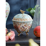 Шкатулка голубого цвета с цветочными орнаментами Blue Garden варинант исполнения - 3 | Loft Concept в Саратове