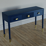 Дизайнерский Письменный стол Elsa Dreams Blue с тремя ящиками варинант исполнения - 3 | Loft Concept в Саратове