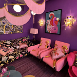 Картина Фламинго вышивка бисер Flamingo Beaded Wall Art варинант исполнения - 1 | Loft Concept в Саратове