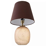 Настольная лампа с тканевым абажуром на овальном основании Lampshade on Oval Base варинант исполнения - 2 | Loft Concept в Саратове