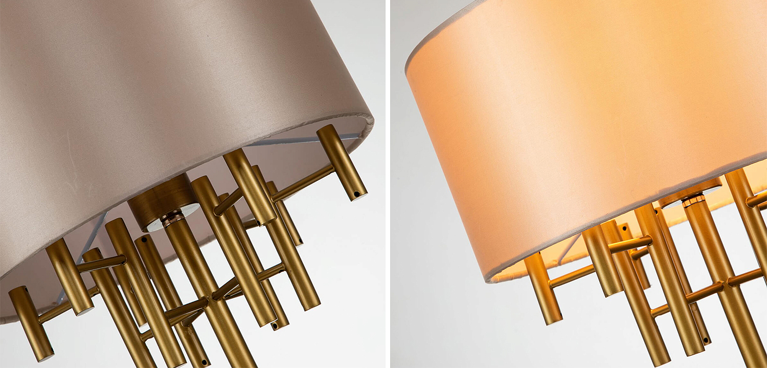 Настольная лампа Латунь Oswell Lampshade Table Lamp Настольная лампа Латунь Oswell Lampshade Table Lamp - Loft-Concept в Саратове