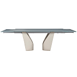 Стол обеденный раскладной со стеклянной столешницей Futuristic Table варинант исполнения - 2 | Loft Concept в Саратове