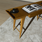 Дизайнерский рабочий стол из массива дерева Gio Ponti D.847.1 Writing Desk варинант исполнения - 6 | Loft Concept в Саратове