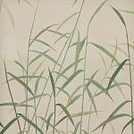 Обои ручная роспись Wild Grasses Special Colourway on Bleached Silver slub silk варинант исполнения - 2 | Loft Concept в Саратове