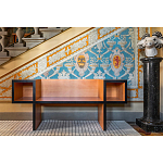 Дизайнерская скамейка  Canton  Beech and Black Bench варинант исполнения - 5 | Loft Concept в Саратове