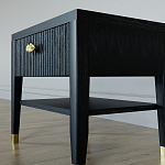 Прикроватная тумбочка с ящиком Elsa Dreams Black варинант исполнения - 3 | Loft Concept в Саратове