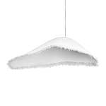 Подвесной светильник с асимметричным волнообразным абажуром и фактурной бахромой по краю Tactile Line варинант исполнения - 10 | Loft Concept в Саратове