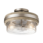 Потолочный светильник с прозрачным стеклянным плафоном с эффектом пузырьков Kichler варинант исполнения - 1 | Loft Concept в Саратове