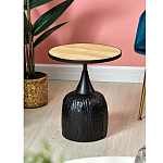 Приставной столик с факутрным черным основанием Ethiopia варинант исполнения - 6 | Loft Concept в Саратове