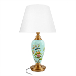 Настольная лампа голубая с изображением птиц Slip Away варинант исполнения - 1 | Loft Concept в Саратове