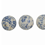  Набор керамических шаров с синей росписью Oriental Blue & White Ornament Vases варинант исполнения - 3 | Loft Concept в Саратове