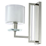 Бра с геометрическим каркасом из металла и цилиндрическим стеклянным плафоном Laurent варинант исполнения - 1 | Loft Concept в Саратове