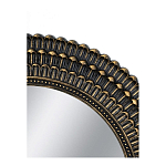 Зеркало круглое с текстурированным дизайном рамы Helios варинант исполнения - 4 | Loft Concept в Саратове