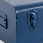 Металлический сундук Metal Dark Blue варинант исполнения - 4 | Loft Concept в Саратове