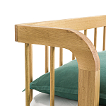 Кровать из массива дуба с пружинным блоком Mateta варинант исполнения - 6 | Loft Concept в Саратове