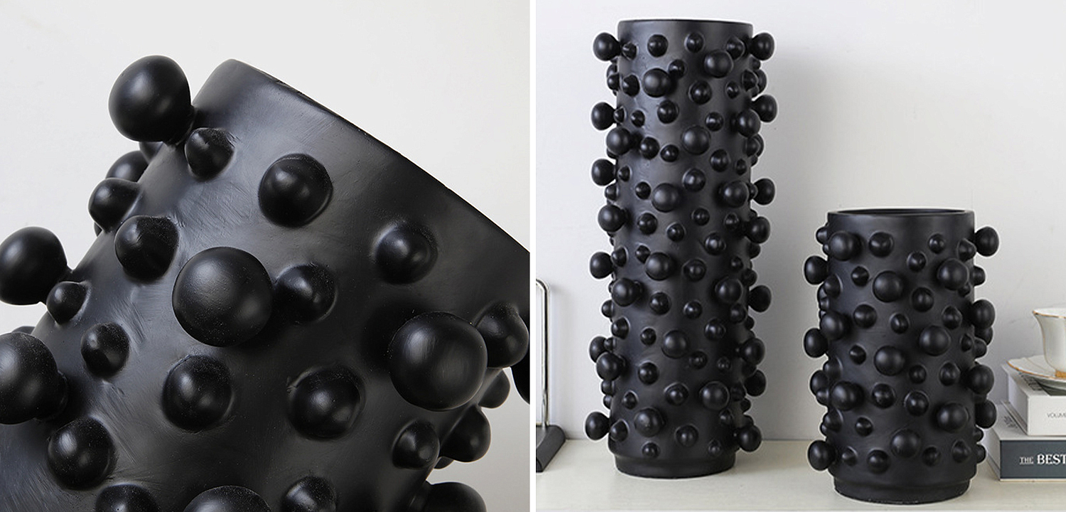 Ваза Molecule Vase Black M Ваза Molecule Vase Black M - Loft-Concept в Саратове