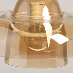 Подвесной светильник с двухъярусным плафоном цвета янтарь Honey Layer варинант исполнения - 8 | Loft Concept в Саратове