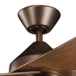 Потолочный вентилятор с тремя угловатыми лопастями Kichler варинант исполнения - 2 | Loft Concept в Саратове