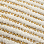 Чехол на подушку горчичного цвета с бахромой и объемным узором Ethnic mix варинант исполнения - 2 | Loft Concept в Саратове