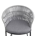 Стул барный с декоративным плетением на спинке и подлокотниках Chair Weave варинант исполнения - 5 | Loft Concept в Саратове